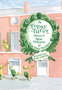 Book cover features illustration of the Brennan's pink facade and turtles dancing by